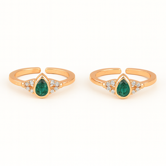 The Viridia Drop Toe Ring