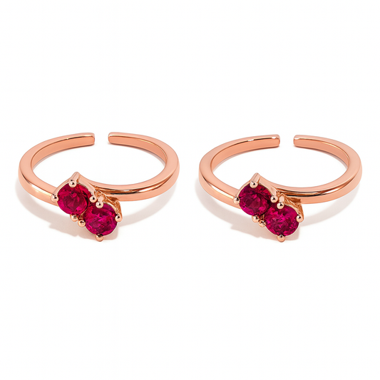 The Twin Aura Toe Ring