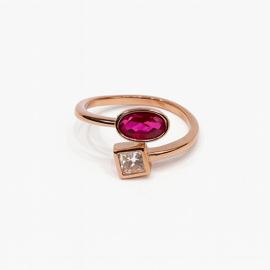 The Duo Prism Toe Ring