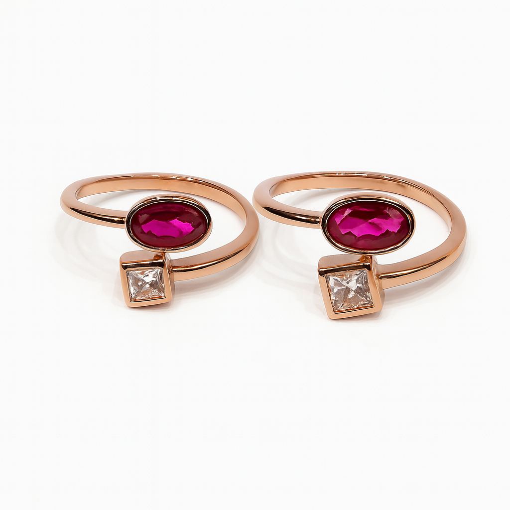 The Duo Prism Toe Ring