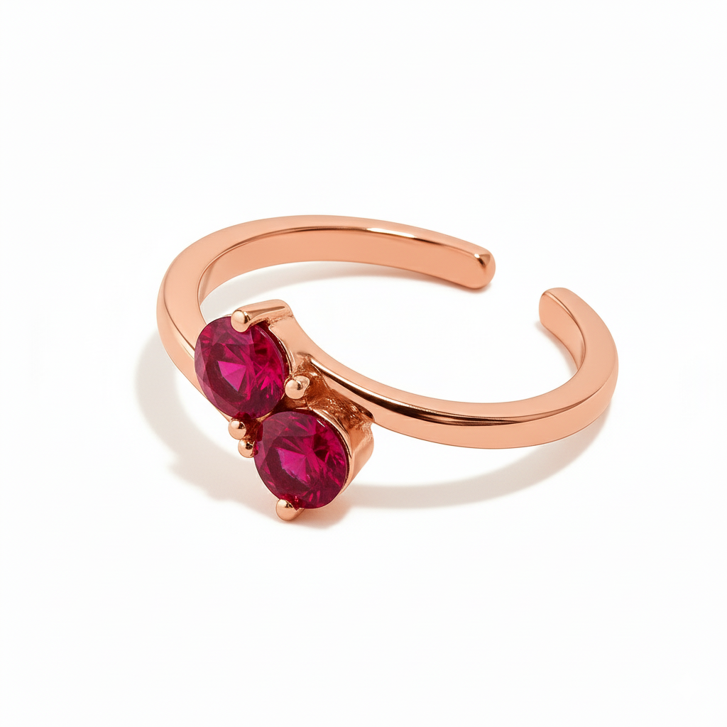 The Twin Aura Toe Ring