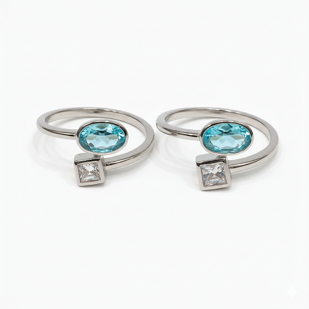 The Duo Prism Toe Ring