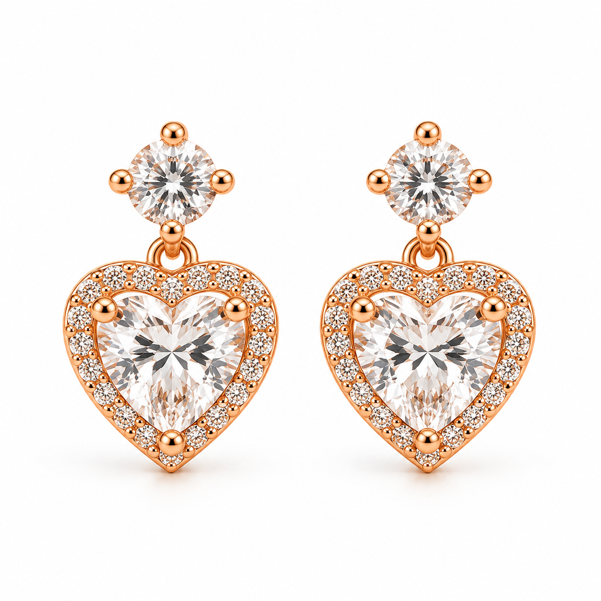 Amorette Heart Earrings