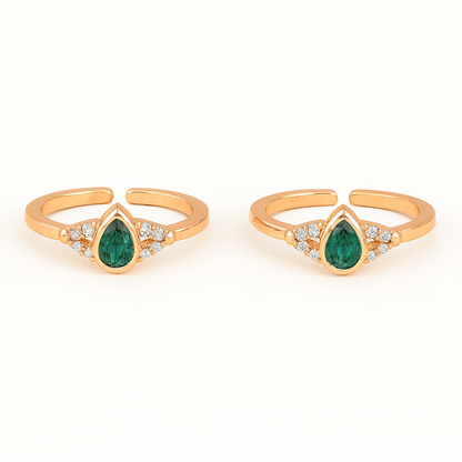 The Viridia Drop Toe Ring